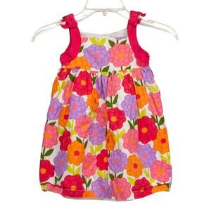 Girls 2T Clothes GYMBOREE Pretty Posies 100% Cotton Floral Summer Spring Dress